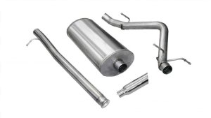 Chevrolet Silverado Performance Exhaust - Single Side Exit - CORSA Performance - Cat Back Sport - Polished - `10-`13